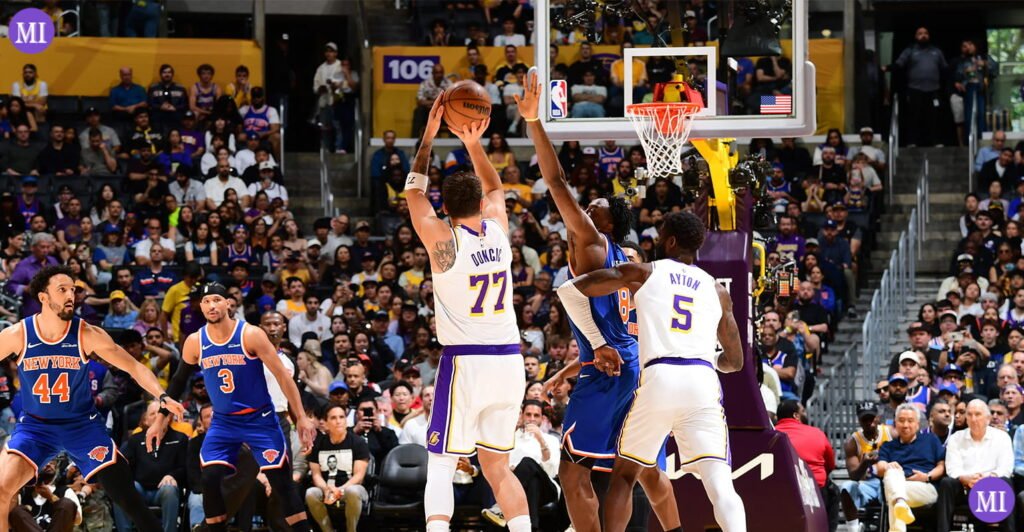 new york knicks vs los angeles lakers match player stats